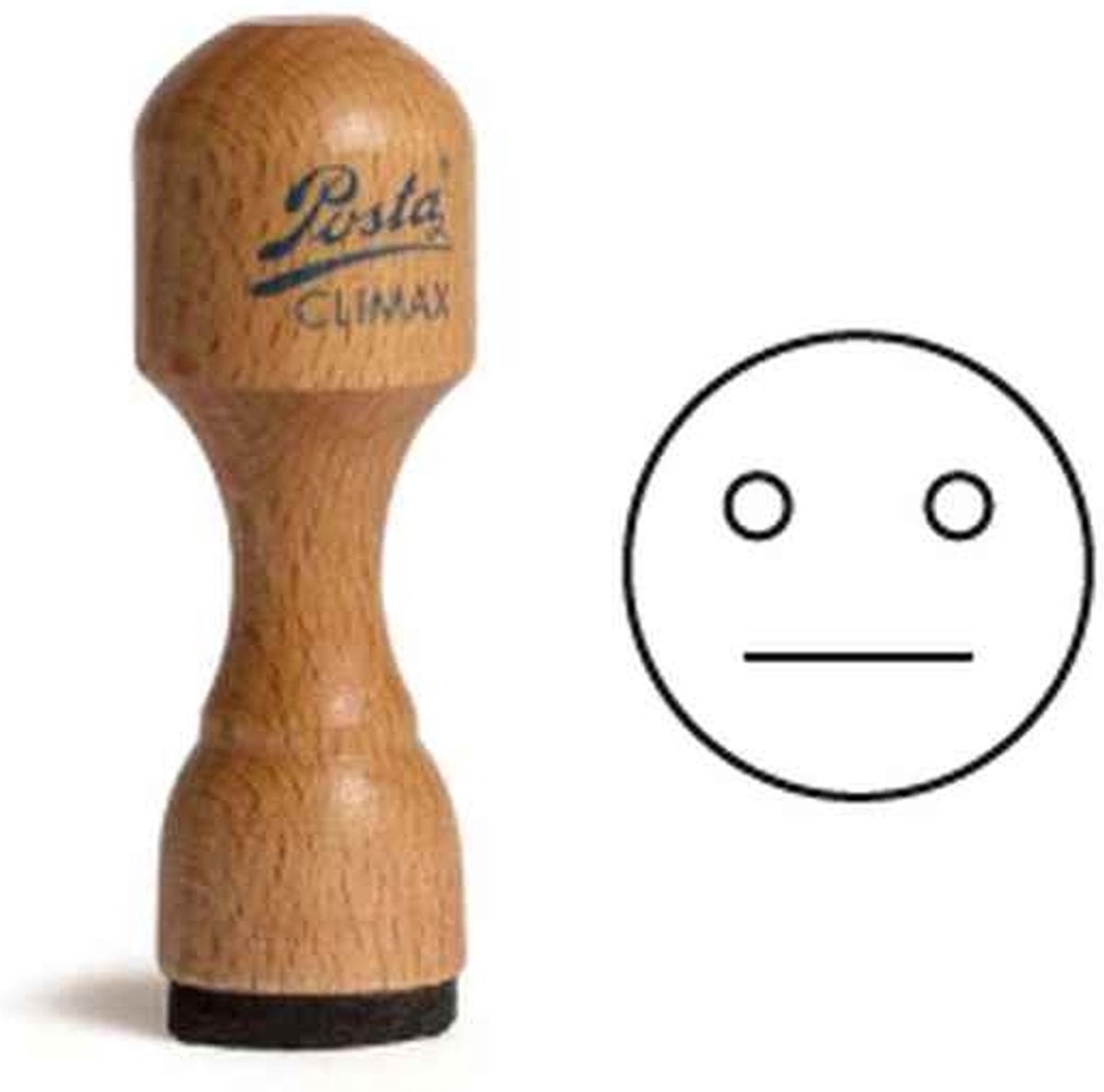 POSTA Prêt à stamper | Smiley-stempel | 18MM | sprakeloos 1